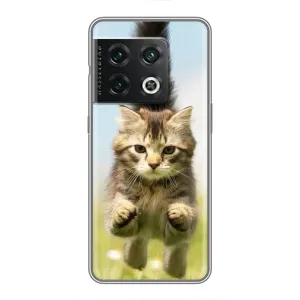 Чехлы с Котиками для OnePlus 10 Pro (VPrint) (Прыжок кота)