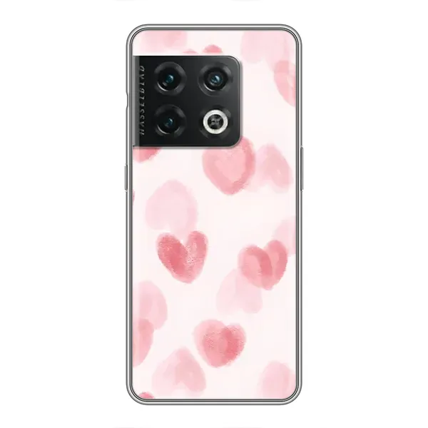 Чохол з принтом «Рожеві сердечки» для OnePlus 10 Pro