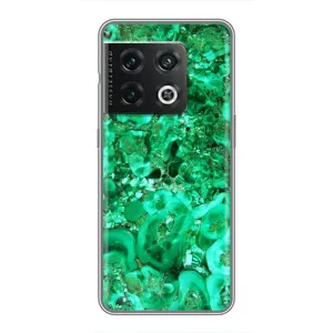 Мраморный чехол на OnePlus 10 Pro (VPrint) (Салатный Мрамор)