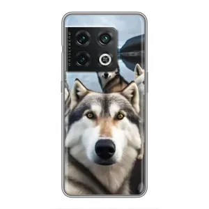 Чехол с Хаски для OnePlus 10 Pro - (AlphaPrint) (Селфи ХАски)