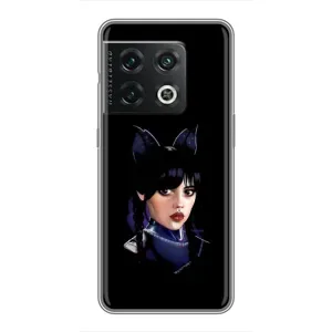 Чехлы Венсдей на OnePlus 10 Pro Уэнсдей (AlphaPrint) (серьезная Уэнздей)