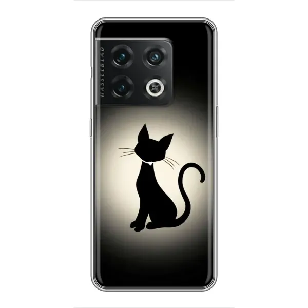 Чехол с принтом «Силуэт котика» для OnePlus 10 Pro