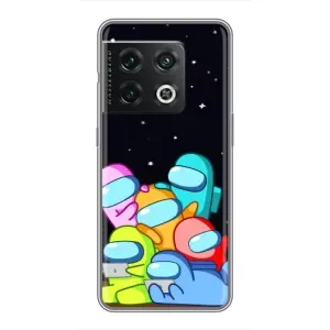 Чехол Амонг Ас для OnePlus 10 Pro (AlphaPrint) (Скины в космосе)