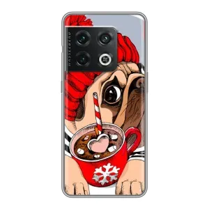Чехлы с собаками для OnePlus 10 Pro (VPrint) (Собачка в шапке)