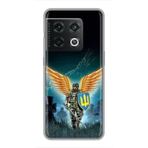 Чехлы с картинкой ЗСУ для OnePlus 10 Pro (AlphaPrint) (Солдат ЗСУ)