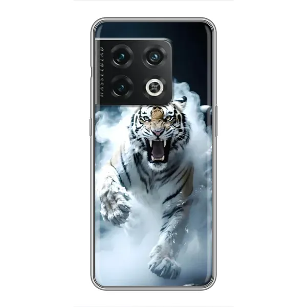 Чехол с принтом «Белый тигр в дыму» для OnePlus 10 Pro
