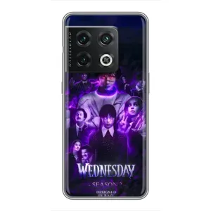 Чехол с дизайном Венздей 2 на OnePlus 10 Pro (Фиолетовая магия Уэнздей)