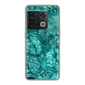 Мраморный чехол на OnePlus 10 Pro (VPrint) (Зеленый мрамор)