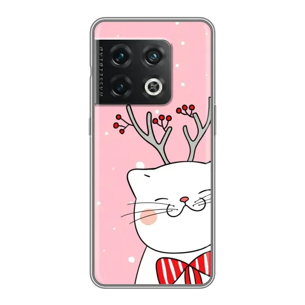 Чехол с принтом «Зимний кот» для OnePlus 10 Pro