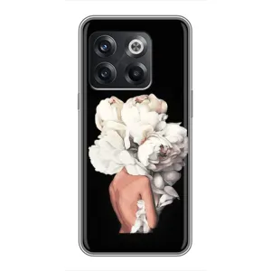 Чехлы (ART) Цветы на OnePlus 10T (VPrint) (Белые цветы)