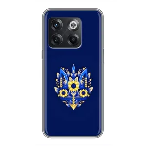 Чохли для OnePlus 10T Укр. Символіка (AlphaPrint) (Квітковий Герб)