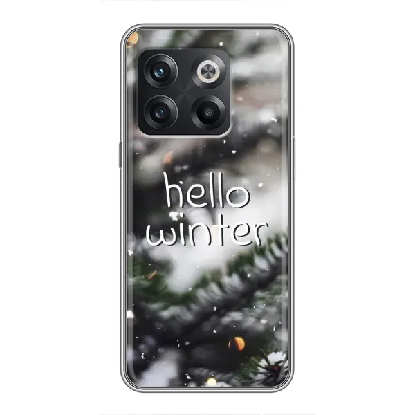 Чохол з принтом «Hello winter» для OnePlus 10T