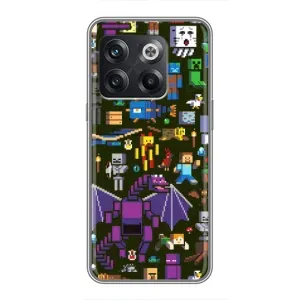 Чохол Майнкрафт на OnePlus 10T (AlphaPrint) Minecraft (Колаж Майнкрафт)