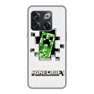 Чохол Майнкрафт на OnePlus 10T (AlphaPrint) Minecraft (кріпер Майнкрафт)