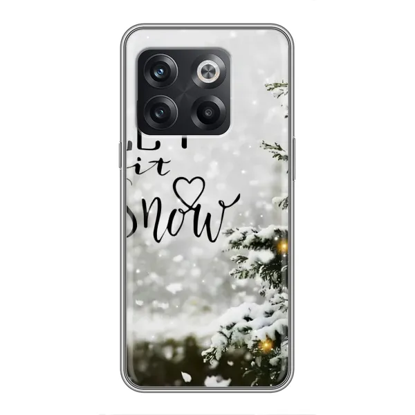 Чохол з принтом «Let it snow» для OnePlus 10T