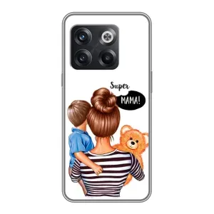 Чохол з друком для OnePlus 10T - (Мама з дитинкою) (AlphaPrint) (Мама з синочком)