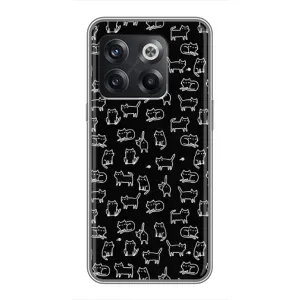 Чохол з принтом для OnePlus 10T (AlphaPrint) Модні коти (Маленькі котики)