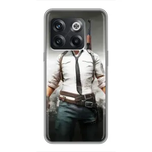 Чеjхол PUBG для OnePlus 10T . украинськими . буквами і цифрами: ОнеПлюс 10Т (AlphaPrint) (Пабг мен)