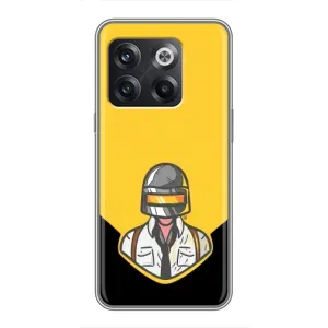 Чеjхол PUBG для OnePlus 10T . украинськими . буквами і цифрами: ОнеПлюс 10Т (AlphaPrint) (Пабг в шоломі)