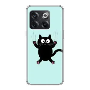 Чохол з принтом для OnePlus 10T (AlphaPrint) Модні коти (Падаючий кіт)