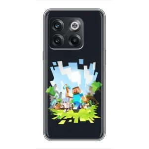 Чохол Майнкрафт на OnePlus 10T (AlphaPrint) Minecraft (персонажі Minecraft)