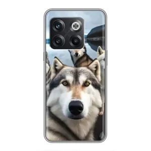 Чохол з Хаскі OnePlus 10T - (AlphaPrint) (Селфі Хаскі)
