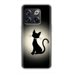 Чохол з принтом для OnePlus 10T (AlphaPrint) Модні коти (Силует котика)