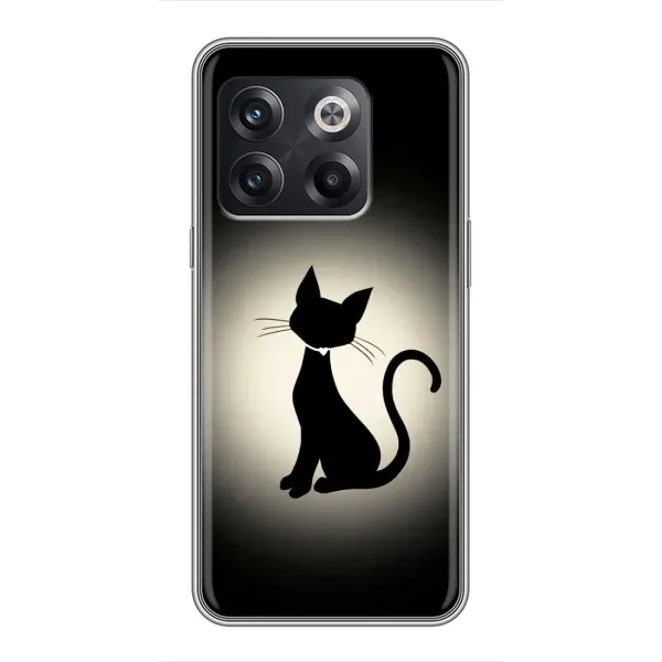 Чехол с принтом «Силуэт котика» для OnePlus 10T