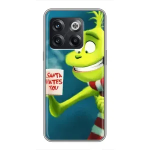 Рождественские Чехлы для OnePlus 10T (VPrint) (Зеленый Гринч)