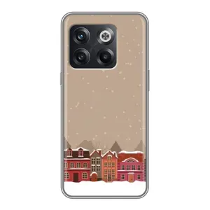 Новогодние, Праздничные Чехлы для OnePlus 10T - 2024 год (Зимний город)