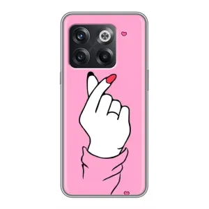 Чехол с принтом для OnePlus 10T (AlphaPrint - Знак сердечка) (Знак Love)