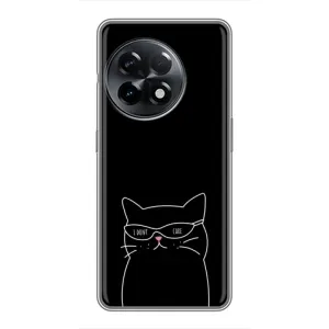Чохол з малюнком кіт на OnePlus 11 Pro (Байдужий кіт)