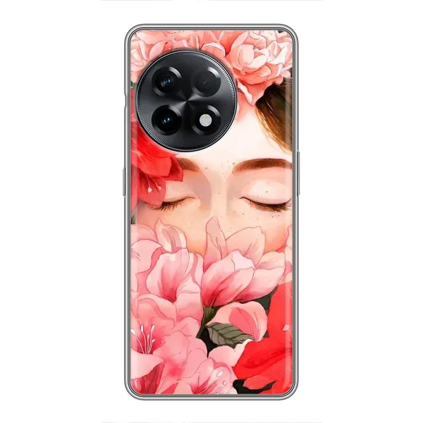 Чехол с принтом «Глаза в цветах» для OnePlus 11 Pro