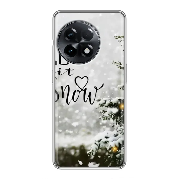 Чехол с принтом «Let it snow» для OnePlus 11 Pro