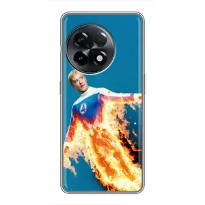 Чохол з принтом Фантастична четвірка для OnePlus 11 Pro (Людина-факел у вогні)