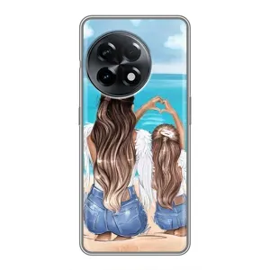 Чохол з друком для OnePlus 11 Pro - (Мама з дитинкою) (AlphaPrint) (Мама з донькою)