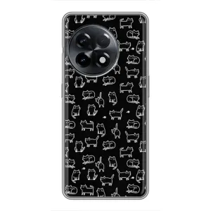 Чохол з принтом для OnePlus 11 Pro (AlphaPrint) Модні коти (Маленькі котики)