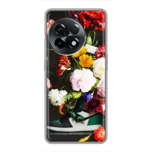 Бренднові Чохли для OnePlus 11 Pro - (PREMIUMPrint) (Nike цветы)