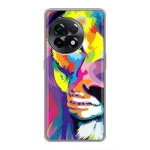 Чохол з картинкою ЛЕВ для OnePlus 11 Pro (VPrint) (Яскравий Лев)
