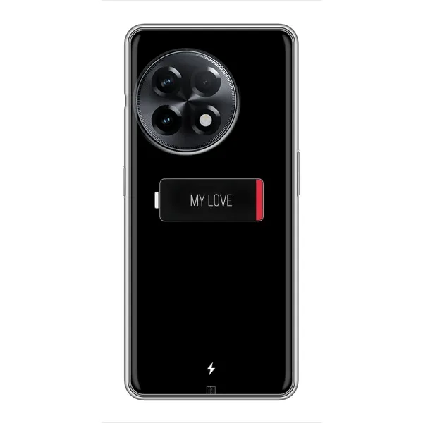 Чехол с принтом «Love battery» для OnePlus 11