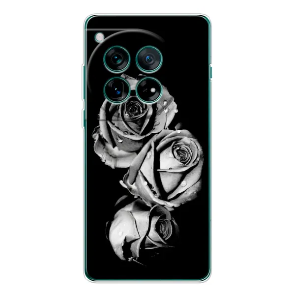 Чехол с принтом «Черная роза» для OnePlus 11R