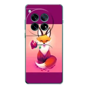 Чехлы с картинкой Лисички для OnePlus 11R (VPrint) (Лисичка с розочкой)
