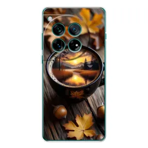 Чехол с уникальным дизайном «Осень с кофе» для OnePlus 11R (Темный кофе)