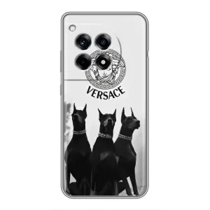 Чехлы VERSACE для ВанПлас 12 Про (PREMIUMPrint) (Доберман Версаче)