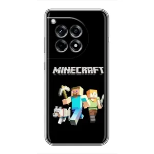 Чехол Майнкрафт на OnePlus 12 Pro (AlphaPrint) Minecraft (герои Minecraft)