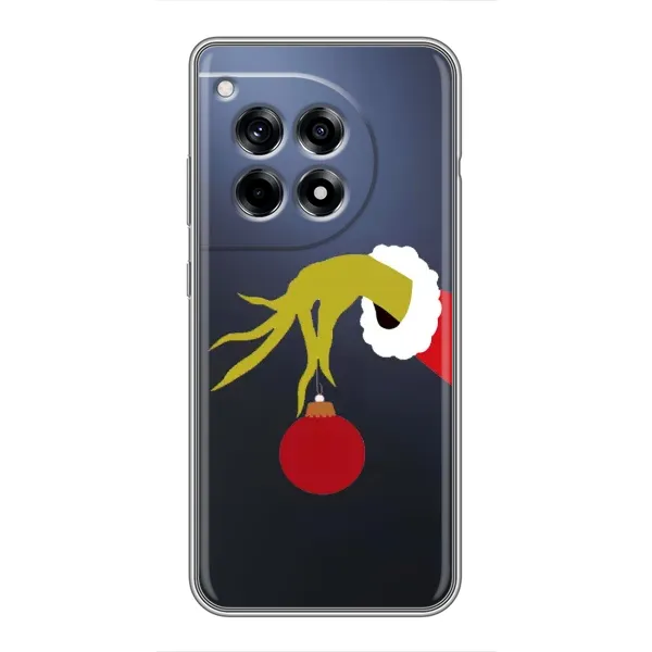 Чехол с принтом «Гринч с игрушкой» для OnePlus 12 Pro