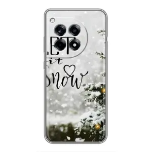 Новогодние, Праздничные Чехлы для OnePlus 12 Pro - 2024 год (Let it snow)