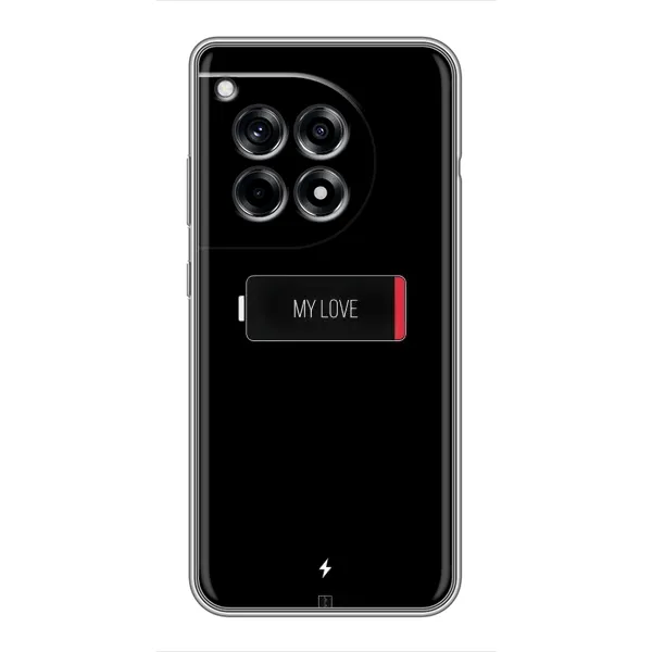 Чехол с принтом «Love battery» для OnePlus 12 Pro