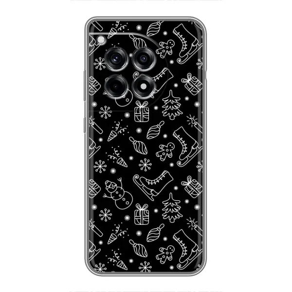 Чохол з принтом «Новорічний фон» для OnePlus 12 Pro