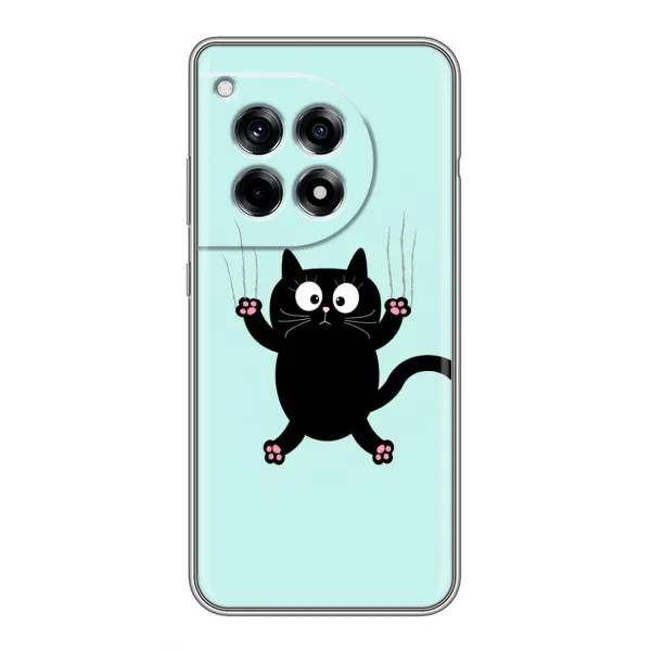 Чехол с принтом «Падающий кот» для OnePlus 12 Pro